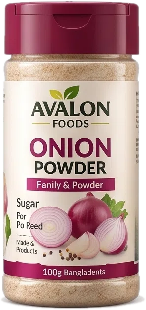 Jar of Avalon Onion Powder, 100g